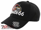 NEW! BIG TRUCK TRUCKER ROUTE 66 BALL CAP HAT BLACK
