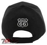 NEW! BIG TRUCK TRUCKER ROUTE 66 BALL CAP HAT BLACK