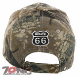 NEW! US ROUTE 66 BIG WING BALL CAP HAT CAMO