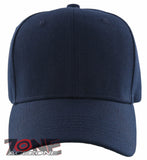 NEW! PLAIN SOLID ADJUSTABLE BASEBALL CAP HAT NAVY