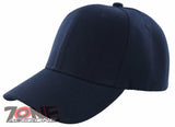 NEW! PLAIN SOLID ADJUSTABLE BASEBALL CAP HAT NAVY