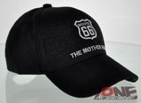 NEW! US ROUTE 66 THE MOTHER ROAD SIDE ROUTE BALL CAP HAT BLACK