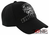 NEW! RIDE TIL DIE SKULL CHOPPER CROSS BIKER FLAME BALL CAP HAT BLACK