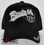 NEW! BIG US ROUTE 66 BALL N1 CAP HAT BLACK
