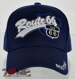 NEW! BIG US ROUTE 66 BALL N1 CAP HAT NAVY