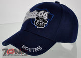 NEW! BIG US ROUTE 66 BALL N1 CAP HAT NAVY
