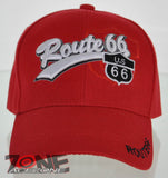 NEW! BIG US ROUTE 66 BALL N1 CAP HAT RED