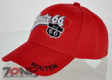 NEW! BIG US ROUTE 66 BALL N1 CAP HAT RED