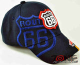 NEW! US ROUTE 66 RED SPORT CAR CAP HAT NAVY