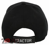 NEW! BIG FARM TRACTOR BALL CAP HAT BLACK