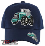 NEW! BIG FARM TRACTOR BALL CAP HAT NAVY