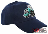 NEW! BIG FARM TRACTOR BALL CAP HAT NAVY