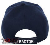 NEW! BIG FARM TRACTOR BALL CAP HAT NAVY