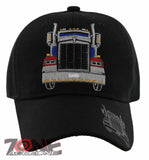 NEW! BIG TRUCK TRUCKER BALL CAP HAT BLACK
