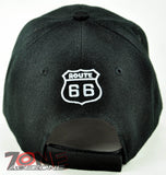NEW! US ROUTE 66 THE MOTHER ROAD TRUCK CAP HAT BLACK