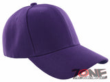 NEW! PLAIN SOLID ADJUSTABLE BASEBALL CAP HAT PURPLE