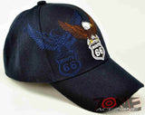 NEW! US ROUTE 66 EAGLE CAP HAT NAVY