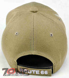 NEW! US ROUTE 66 EAGLE CAP HAT TAN