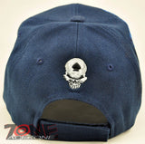 NEW! I'M ALL IN SKULL POKER TEXAS HOLD'EM SHADOW CAP HAT NAVY