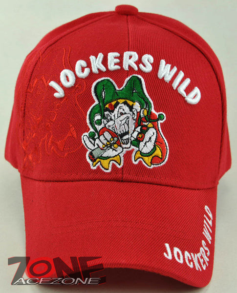 NEW! JOCKERS WILD SHADOW BALL CAP HAT RED