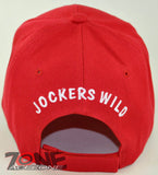NEW! JOCKERS WILD SHADOW BALL CAP HAT RED