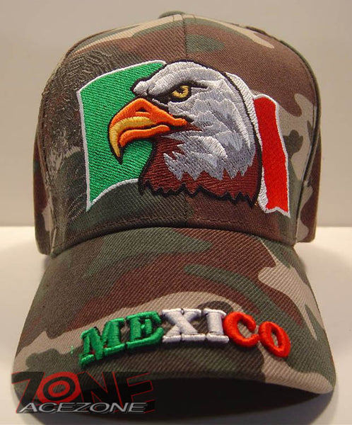 WHOLESALE NEW! MEXICO FLAG EAGLE CAP HAT CAMO