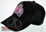 NEW! ANGEL CROWN STONE BALL CAP HAT BLACK