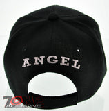 NEW! ANGEL CROWN STONE BALL CAP HAT BLACK