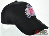 NEW! PRINCESS CROWN STONE BALL CAP HAT BLACK