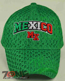 NEW! MEXICO MX MESH CAP HAT GREEN
