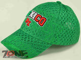 NEW! MEXICO MX MESH CAP HAT GREEN