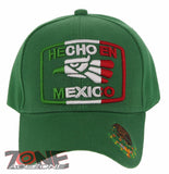 NEW! HECHO EN MEXICO MEXICAN EAGLE BASEBALL CAP HAT GREEN