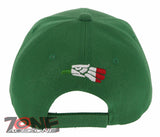 NEW! HECHO EN MEXICO MEXICAN EAGLE BASEBALL CAP HAT GREEN