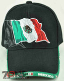 NEW! MEXICO FLAG CAP HAT BLACK