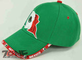 NEW! MEXICO FLAG CAP HAT GREEN