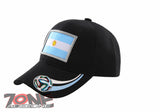 NEW! ARGENTINA BIG FLAG WORLD CUP BALL CAP HAT BLACK