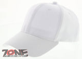 NEW! PLAIN SOLID ADJUSTABLE BASEBALL CAP HAT WHITE