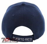 NEW! PUERTO RICO USA FLAG BALL CAP HAT NAVY