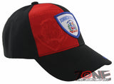 NEW! DOMINICAN REPUBLIC FLAG BALL CAP HAT BLACK