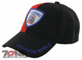 NEW! DOMINICAN REPUBLIC FLAG BALL CAP HAT BLACK