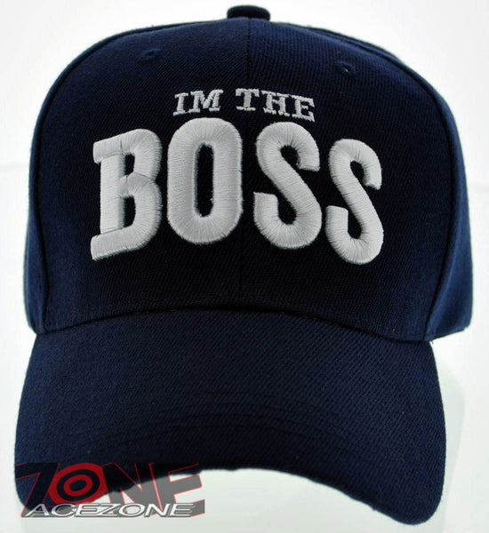 NEW! IM THE BOSS BALL CAP HAT NAVY