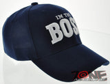 NEW! IM THE BOSS BALL CAP HAT NAVY