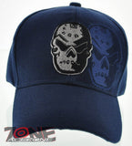 NEW! FRIDAY 13 MASK SHADOW BALL CAP HAT NAVY