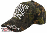 NEW! JESUS GOD ER DONE JESUS FISH CHRISTIAN BALL CAP HAT CAMO