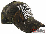 NEW! JESUS GOD ER DONE JESUS FISH CHRISTIAN BALL CAP HAT CAMO