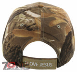 NEW! JOHN 3:16 I LOVE JESUS CHRISTIAN BALL CAP HAT CAMO
