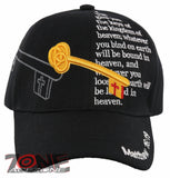 NEW! JESUS KEYS MATTHEW 16:19 I LOVE JESUS CHRISTIAN BALL CAP HAT