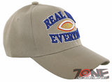 NEW! REAL MEN PRAY EVERYDAY I LOVE JESUS CHRISTIAN BALL CAP HAT TAN