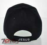 NEW! GOD IS MY HERO JESUS CHRISTIAN BALL CAP HAT BLACK