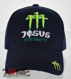 NEW! JESUS ETERNITY CHRISTIAN BALL CAP HAT NAVY